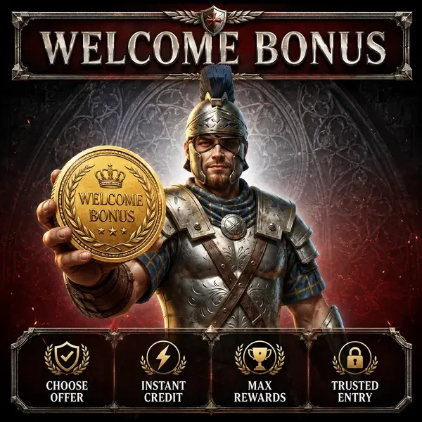 Legiano Centurion představuje uvítací bonusovou minci u portálu přihlášení kasina