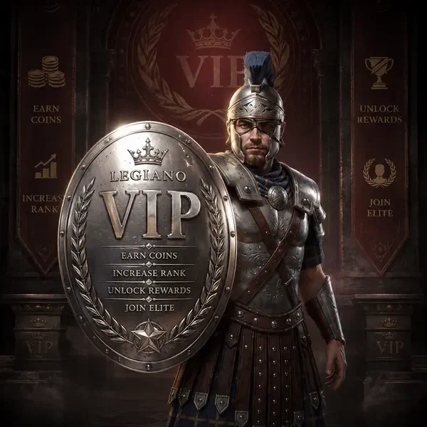 VIP Centurion Legiano se stříbrným štítem chránícím program věrnostních odměn